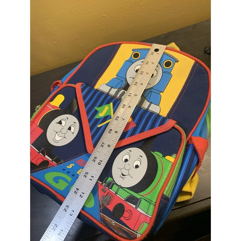 Vintage 2003 Thomas The Tank Engine And Friends Kids Backpack Y2K Book-bag